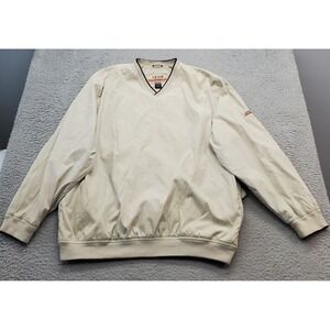 IZOD X.F.G Jacket Mens‎ Large Tan X-Treme Function Golfwear Performance Enhanced